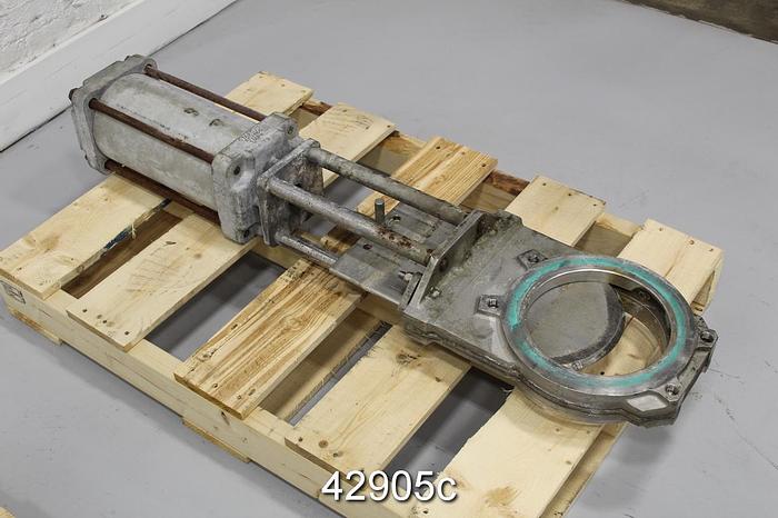 Used Stafjo 8" Air Operated Knife Gate Valve #42905