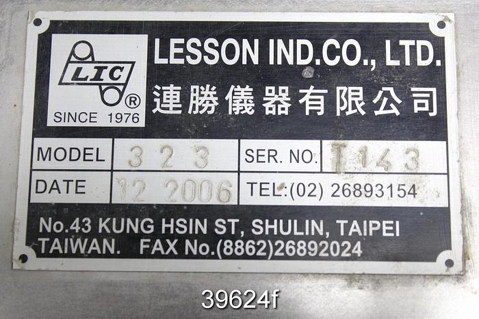 Used Lesson Ind. Co. 323 Laboratory Beater #39624