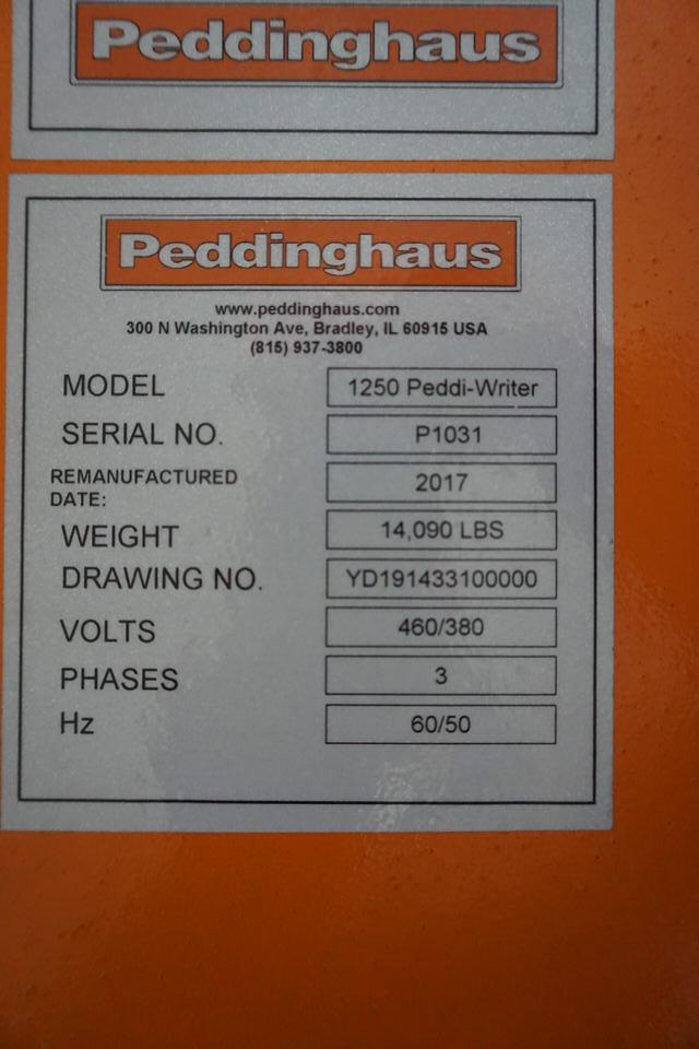Used 2017 PEDDINGHAUS PEDDIWRITER CNC PLASMA