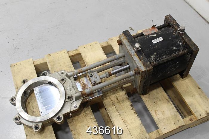 Used Wey 8" Air Operated Knife Gate Valve #43661