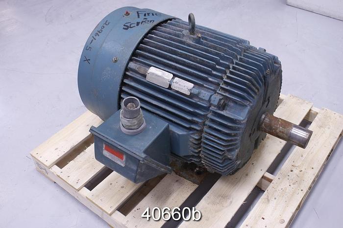 Used Reliance 75 HP AC Motor, 1175 RPM, 460 Volt #40660