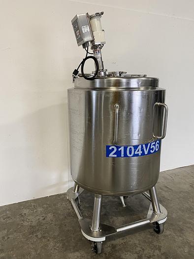 Used Precision 500 Liter Stainless Steel Insulated Mixing Tank w/ PharMix Agitator