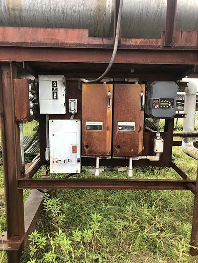 Used 12" x 128" LONG HOLLOW FLIGHT TWIN SCREW AUGER DRYER - S/S