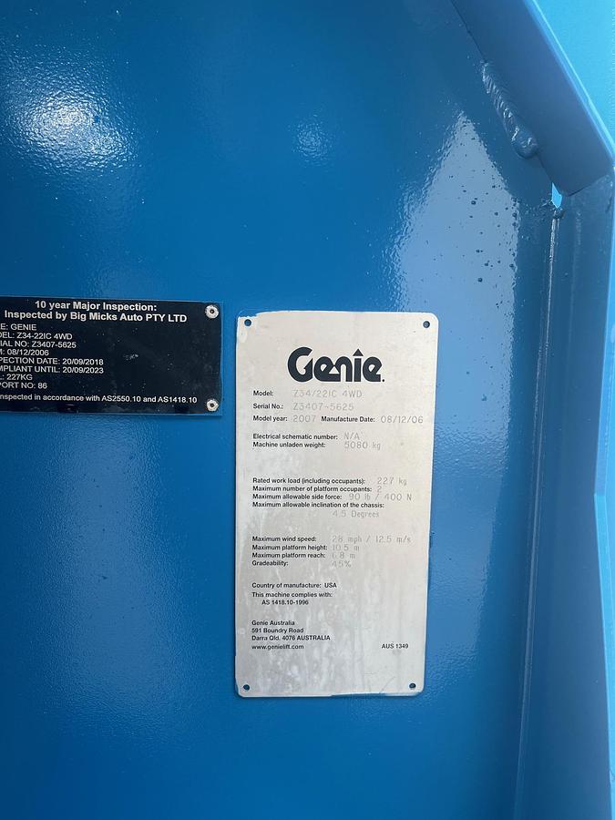 Refurbished Z34/22 IC. Articulated Boom Lift