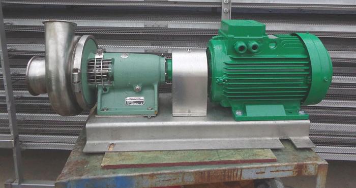 Used Pump, Centrif., 20/22 HP, S/st, 4" x 6", Sanitary, #S742772