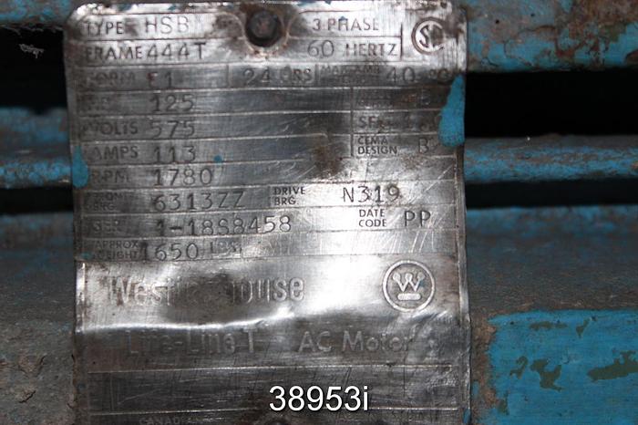 Used Bird Grubbens 18 12' Vertical Continuos Pulper #38953