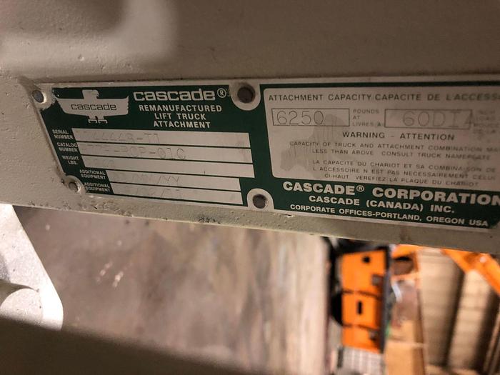 Used 12,000 POUND HYSTER MODEL S120FTPRS ROLL CLAMP TRUCK MFG. 2008