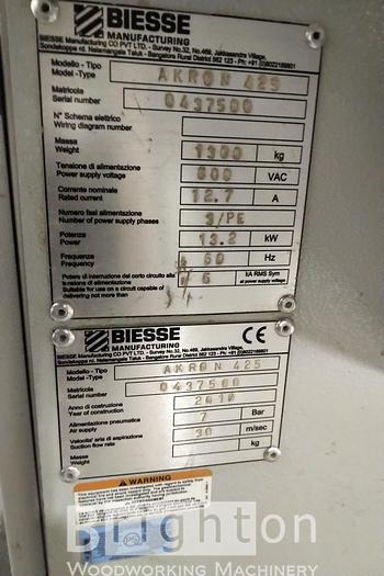 Used 2010 Biesse Artech Akron 425 edgebander
