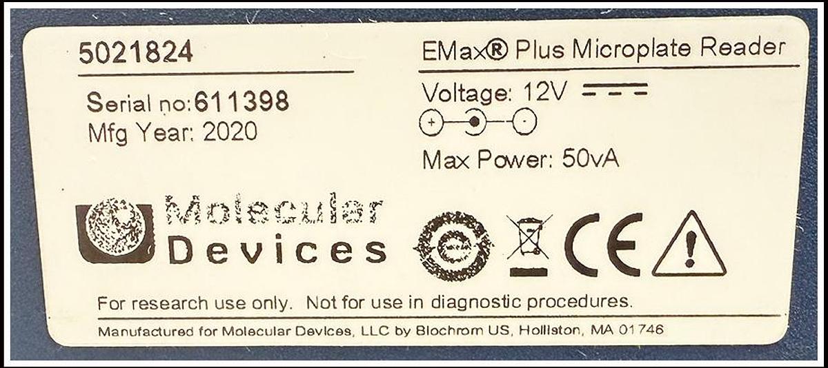 Used Molecular Devices Emax Plus COMPLETE w WARRANTY
