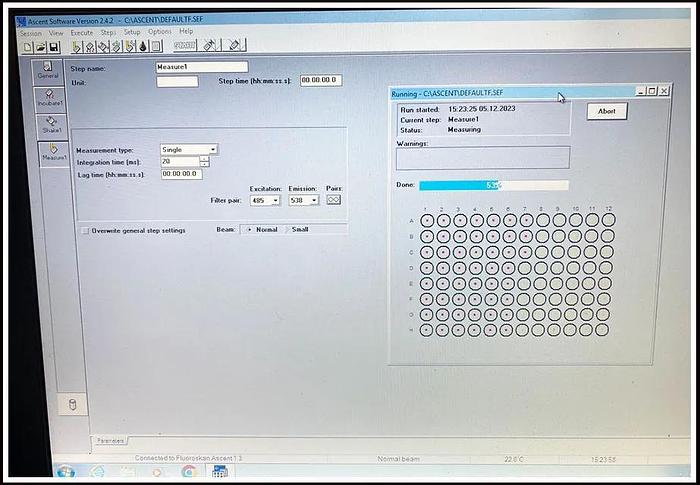Used Molecular Devices FMax Thermo Fluoroskan Ascent Fluorescence Microplate Reader W WARRANTY