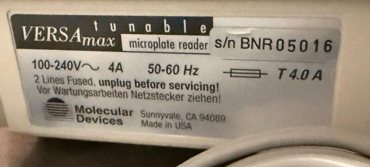Used Molecular Devices VERSAmax Microplate Reader COMPLETE w WARRANTY