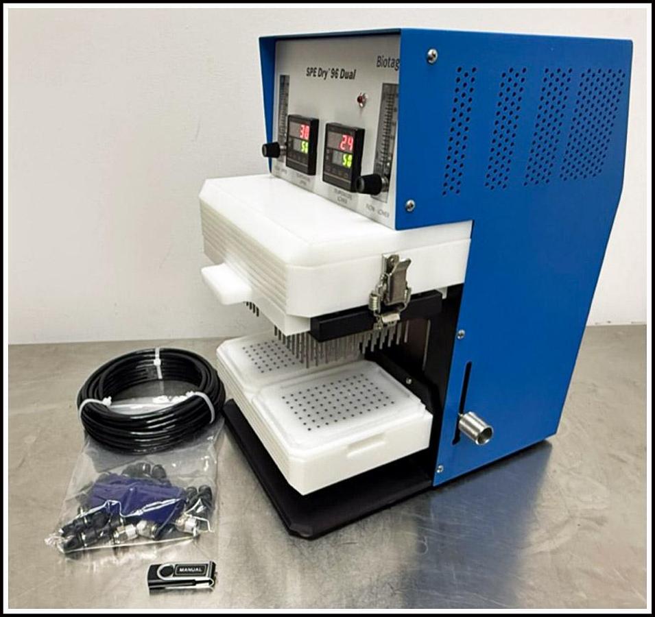 Used Biotage Spe-Dry Dual 96 Microplate Evaporator Concentrator w WARRANTY
