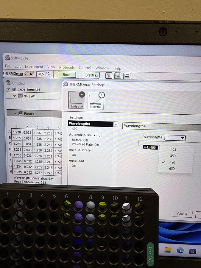 Used Molecular Devices ThermoMax Microplate Reader COMPLETE w WARRANTY