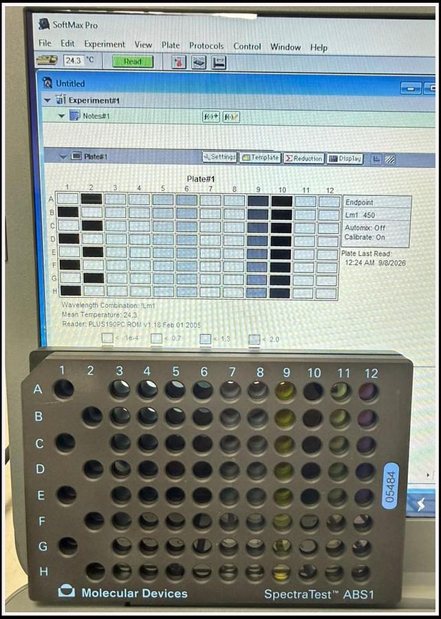 Used Molecular Devices SpectraMax 190 Microplate Reader VALIDATED w WARRANTY
