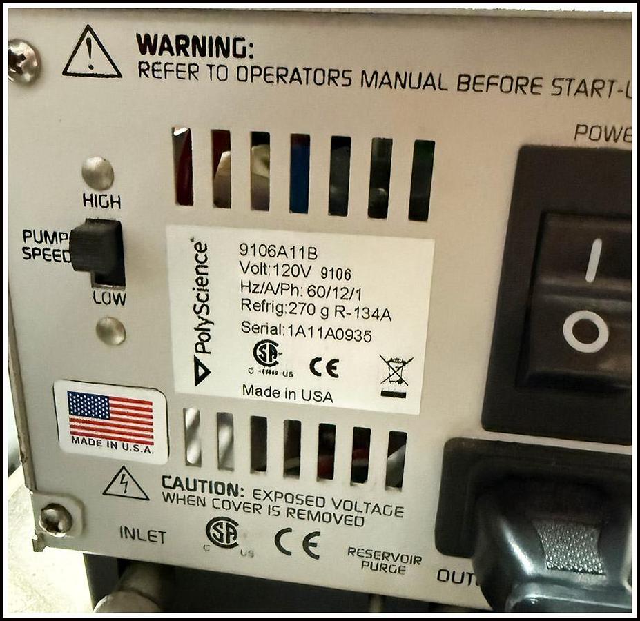 Used Refrigerated Circulator Water Bath Polyscience 9106 w WARRANTY