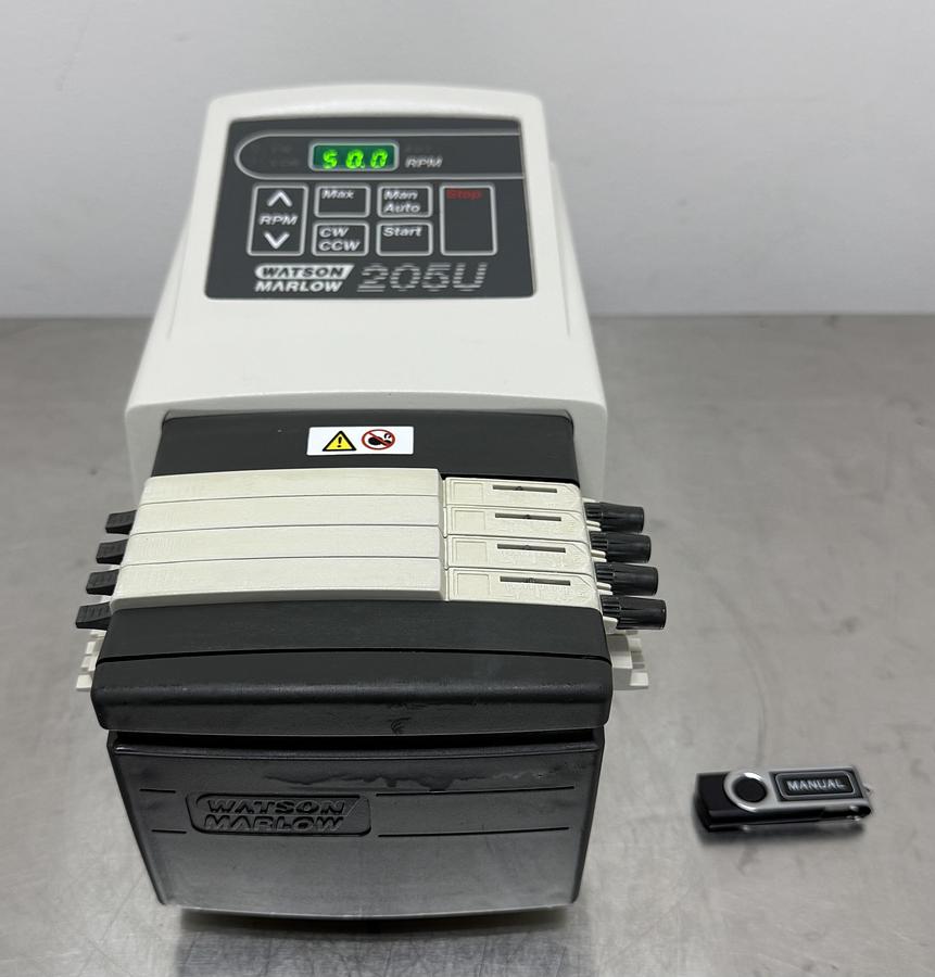 Used Watson Marlow 205U 4 Channel Cassette Pump w WARRANTY
