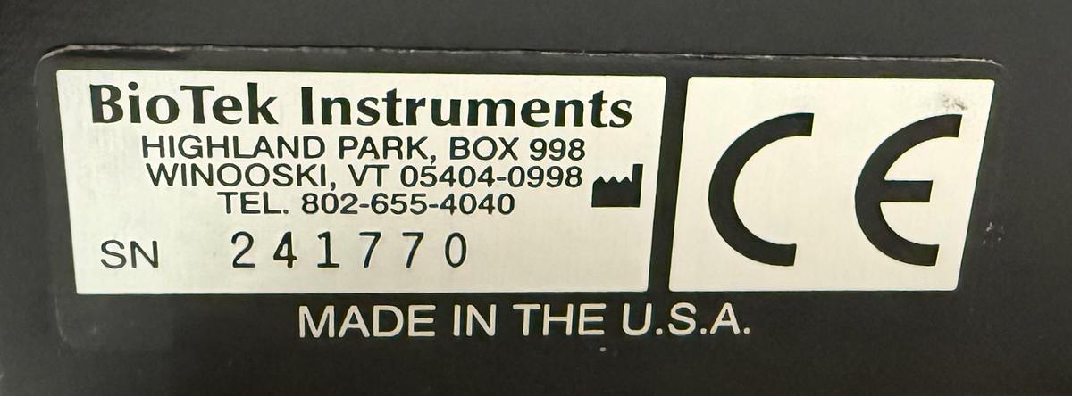 Used Bio-Tek Elx808 Microplate Reader Spectrophotometer COMPLETE w WARRANTY