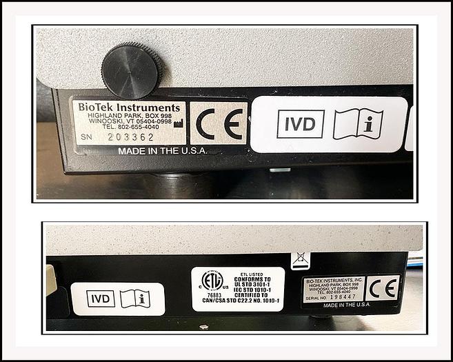 Used Bio-Tek ELx800 Microplate Reader & Elx50 Washer COMBO w WARRANTY