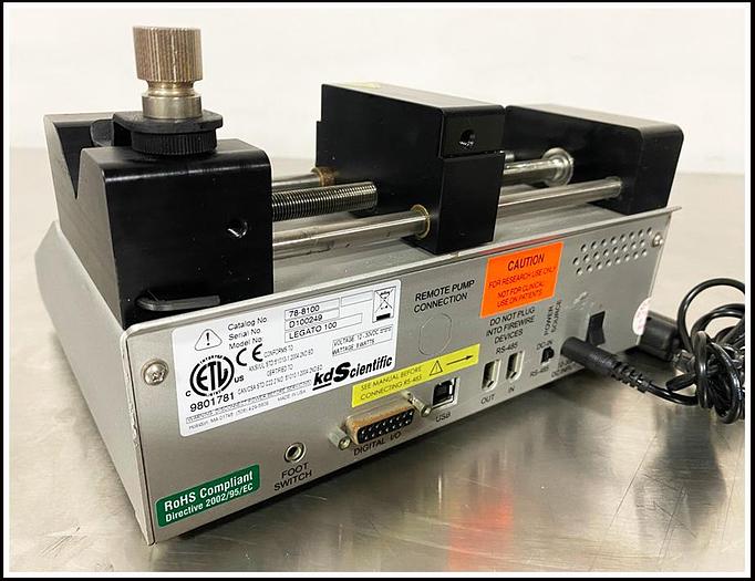 Used KDS Syringe Pump Legato 100 788100 w WARRANTY