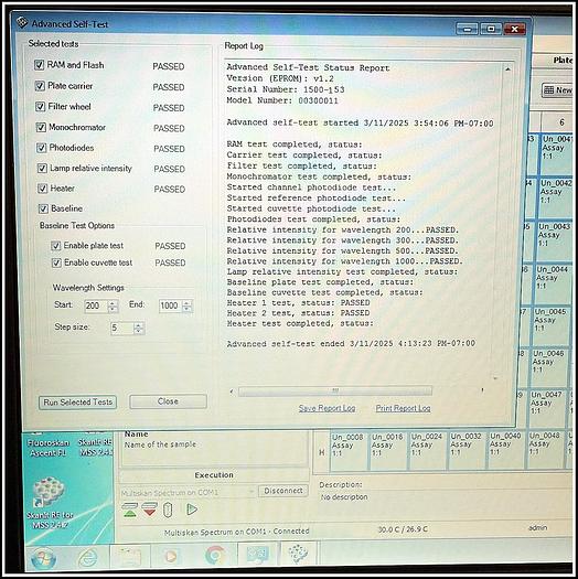 Used Thermo Multiskan Spectrum  Microplate Reader COMPLETE w WARRANTY