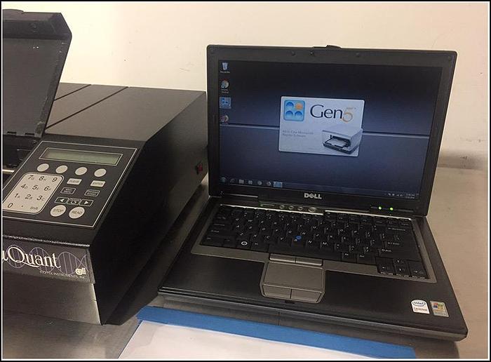 Used Bio-Tek uQuant Microplate Reader 200-1000nm Complete w WARRANTY