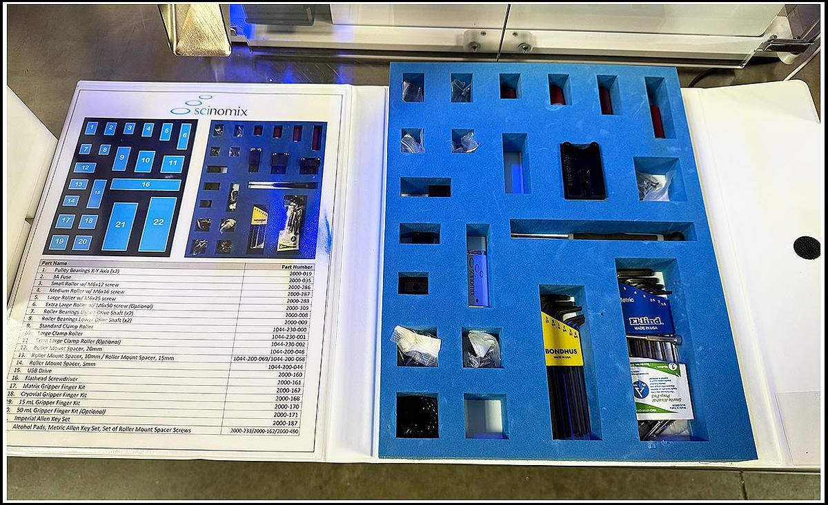Used Scinomix Sci-Print VX2 Tube Labeling & Handling System w WARRANTY