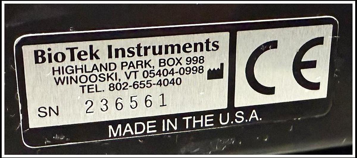 Used Bio-Tek Epoch Microplate Reader Spectrophotometer w WARRANTY