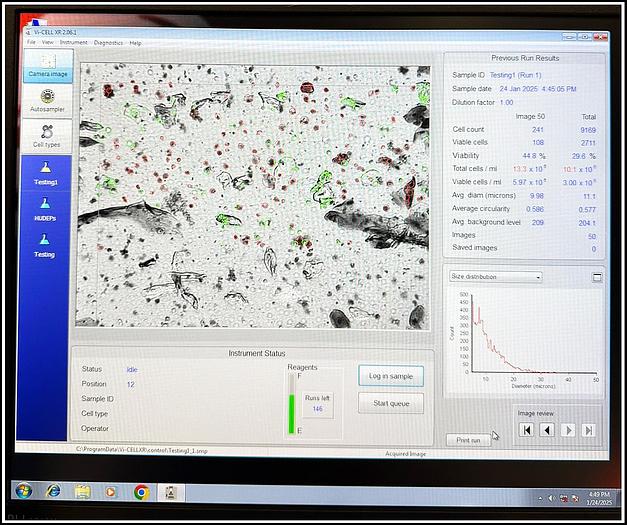 Used Beckman Vi-Cell XR Viability Cell Counter w WARRANTY