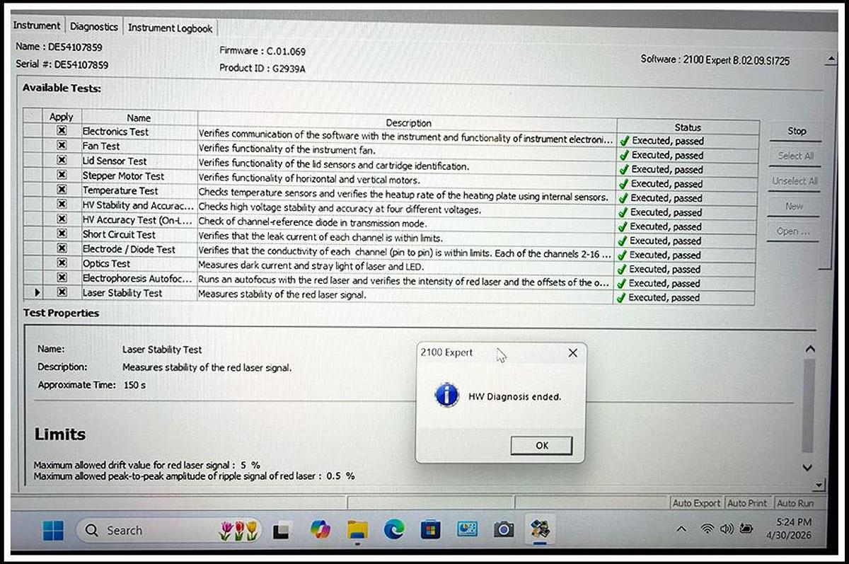 Used Agilent 2100 Bioanalyzer System COMPLETE with Warranty