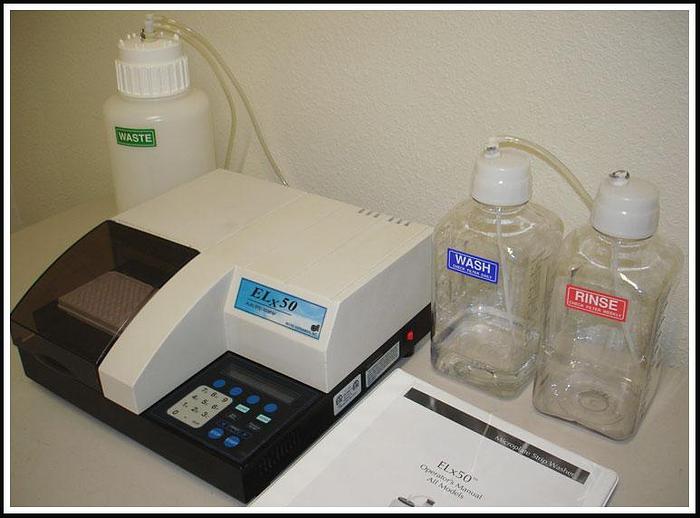 Used Bio-Tek Elx50 Microplate Strip Washer ELISA w WARRANTY