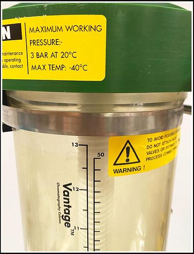 Used BPG GE Millipore Vantage S2 Chromatography Column w WARRANTY