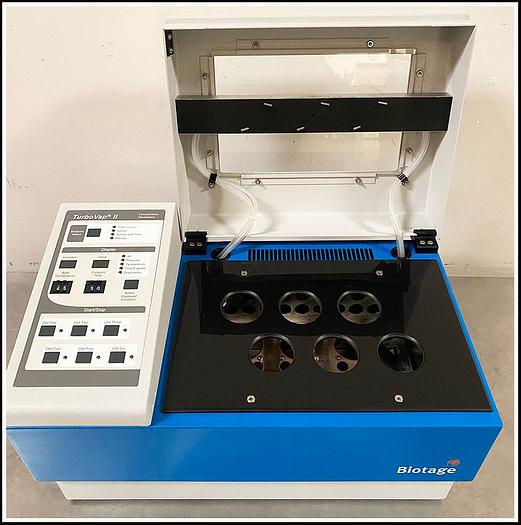 Used Biotage TurboVap II Evaporator Concentrator 6 x 200ml w WARRANTY