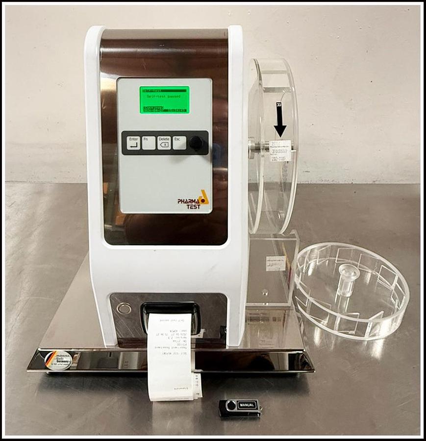 Used Pharm Test PTF 100 Single Drum Tablet Friability Tester w WARRANTY