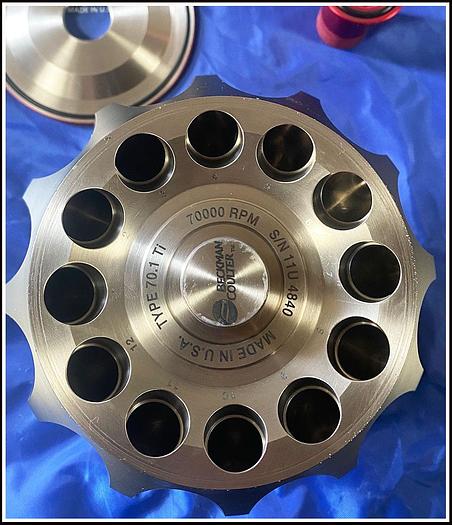 Used Beckman Ultracentrifuge Rotor 70.1TI SN# 11U4840 w WARRANTY