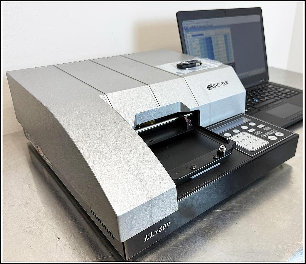 Used Bio-Tek Elx800 Microplate Reader COMPLETE w WARRANTY