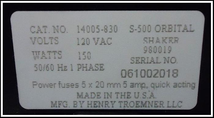 Used VWR Orbital Platform Shaker OS-500 w WARRANTY