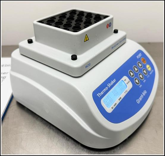 Used Grant Bio  PCMT Thermoshaker 0.2ml & 1.5ml Tubes Thermal Block w WARRANTY