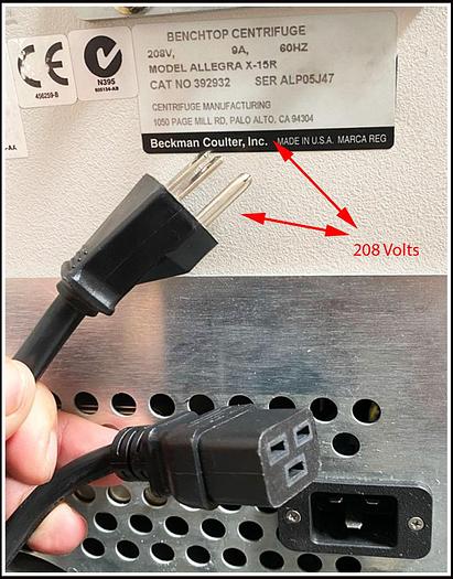 Used Beckman Coulter Allegra X-15R Refrigerated Centrifuge w WARRANTY
