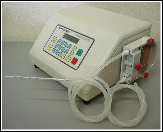 Used Wheaton Omnispense Dispensing Pump w Tubing & WARRANTY