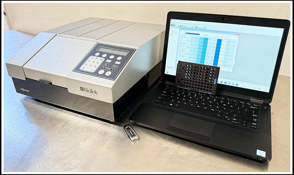 Used Bio-Tek uQuant Microplate Reader Complete w WARRANTY
