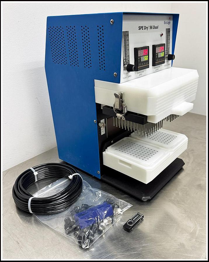 Used Biotage Spe-Dry Dual 96 Microplate Evaporator Concentrator w WARRANTY