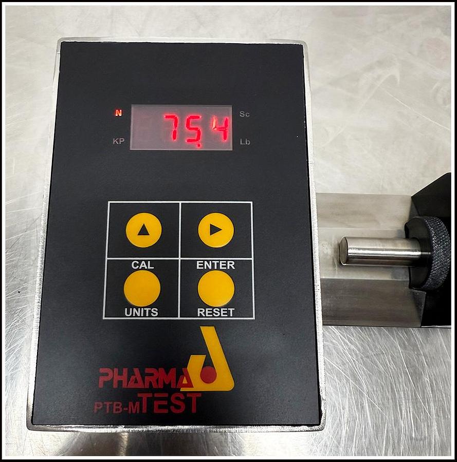 Used Pharma Test Pill Hardness Tester PTB-M w WARRANTY