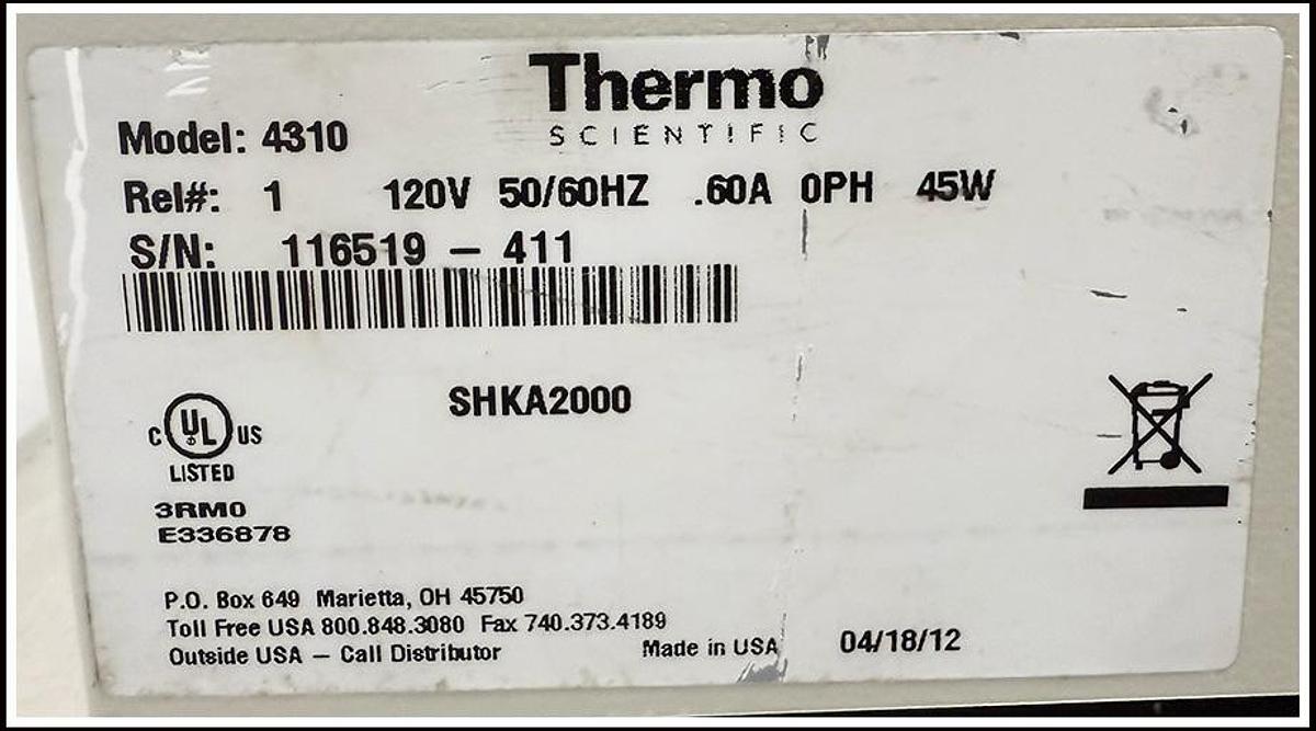 Used Thermo MaxQ 2000 Analog Orbital Platform Shaker w WARRANTY