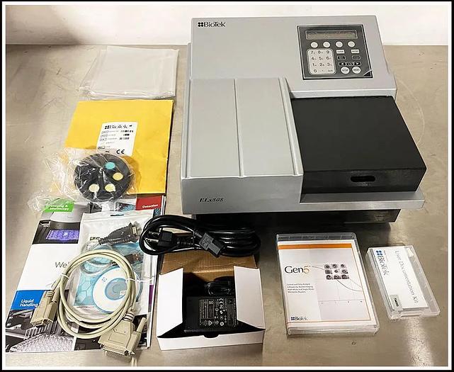 New Open Box Bio-Tek Elx808 Microplate Reader COMPLETE w WARRANTY