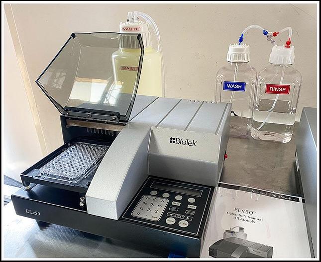 Used Bio-Tek ELx800 Microplate Reader & Elx50 Washer COMBO w WARRANTY