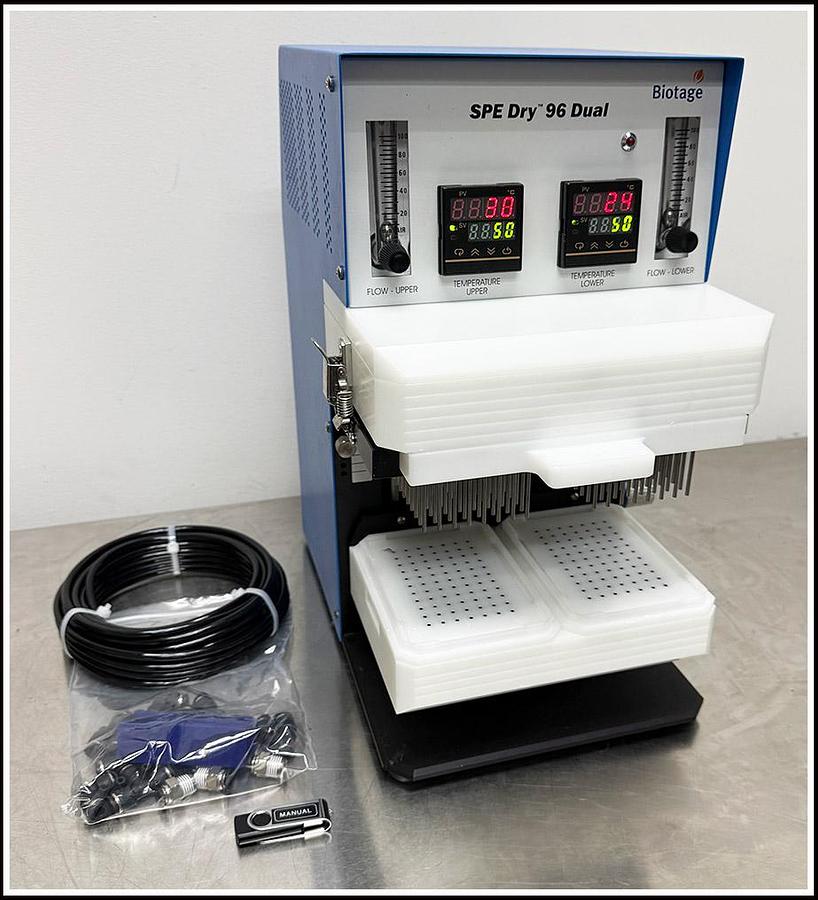 Used Biotage Spe-Dry Dual 96 Microplate Evaporator Concentrator w WARRANTY