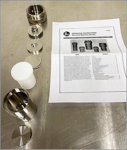 Used Parr Acid Digestion Bomb 4749 w WARRANTY