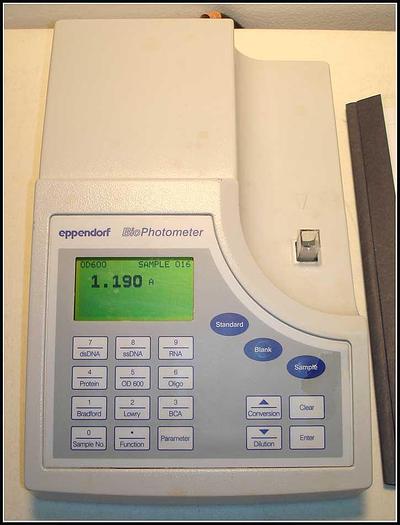 Used Eppendorf BioPhotometer Cuvette Spectrophotometer UV/VIS w WARRANTY