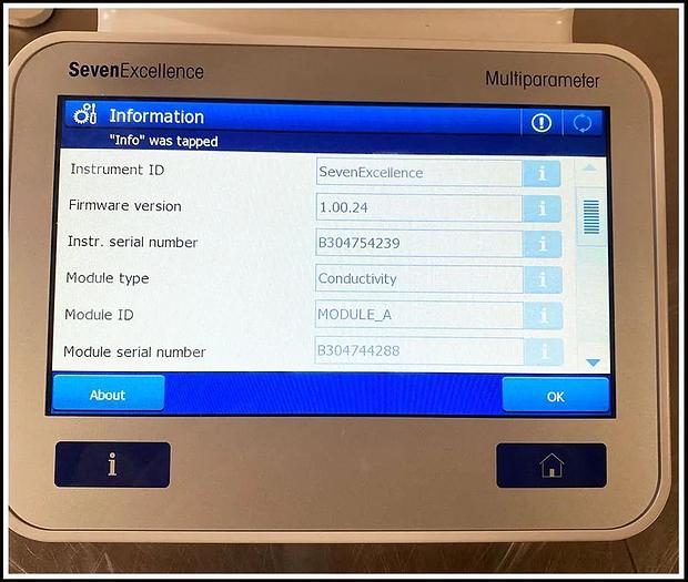 Used Mettler SevenExcellence Multiparameter pH Conductivity Meter w WARRANTY