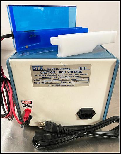 Used BTX Transporator T720 Electroporator EColi Bacteria Pulser w WARRANTY